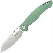 Kubey 239I Drake Linerlock Knife with Jade Handles