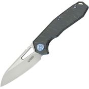 Kubey 284E Vagrant Framelock Knife Flame Titanium Handles