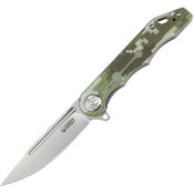 Kubey 312E Mizo Linerlock Knife with Camo Handles