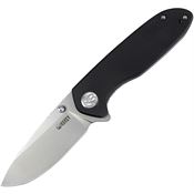 Kubey 342A Belus EDC Linerlock Knife with Black Handles