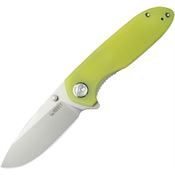 Kubey 342D Belus EDC Linerlock Knife with Yellow Handles