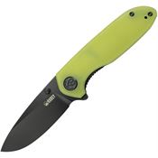 Kubey 342G Belus EDC Linerlock Knife with Yellow Handles