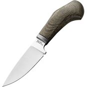LionSTEEL WL1CVG Willy Canvas Satin Fixed Blade Knife Green Handles
