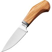 LionSTEEL WL1UL Willy Satin Fixed Blade Knife Olivewood Handles