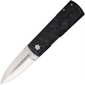 Maserin 372B Daga Framelock Knife Blue carbon Fiber/Titanuim Handles