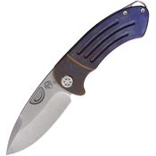 Medford 040STQ39A5 Theseus Framelock Knife Bronze/Violet Titanium Handles