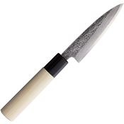 Mikihisa 028 All Purpose 105mm Tsuchime Fixed Blade Knife Naturalwood Handles