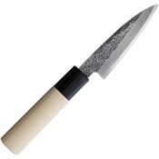 Mikihisa 032 All Purpose 90mm Tsuchime Fixed Blade Knife Naturalwood Handles