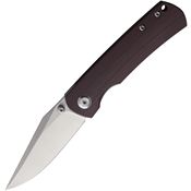 Monterey Bay MOGBR Mini Old Guard Linerlock Knife with Brown Handles