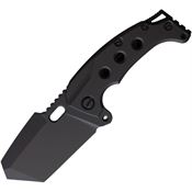 PMP 069 Titano Tanto Framelock Knife Black Titanium Handles