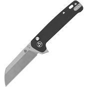 QSP 130BLA1 Penguin Button Lock Knife Black Handles