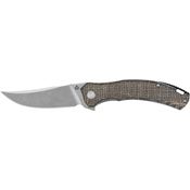 QSP 151B1 Walrus Linerlock Knife with Burlap Handles