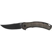 QSP 151B2 Walrus Linerlock Knife with Burlap Black Handles