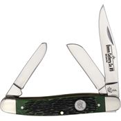 Queen PSB47 Stockman Knife Green Handles