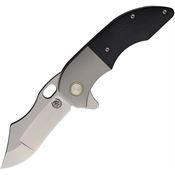 Red Horse Knife Works 038 War Pig Framelock Knife Gray Titanium/Black G10 Handles