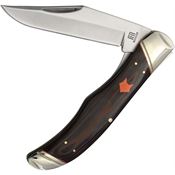 Rough Rider 2307 Desert Fox Folding Hunter Knife Black/Orange Handles