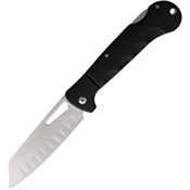 Rough Rider 2539 Small Sous Chef Cleaver Stainless Lockback Knife Black Handles