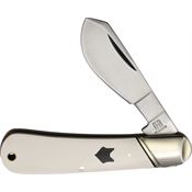 Rough Rider 2546 Arctic Fox Cotton Sampler Knife White Handles