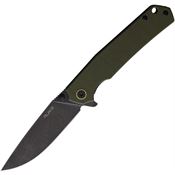 RUIKE P801G Black P801 Framelock Knife Green G10 Handles