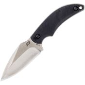 Schrade 1182521 Adder Satin Fixed Blade Knife Black Handles