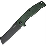 SenCut 20057C4 Traxler Linerlock Knife with Green Micarta Handles