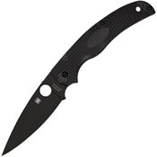 Spyderco 244PBBK Native Chief Lockback Knife Black FRN Handles