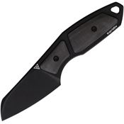 Suprlativ 007 Hella Camo CF Black Fixed Blade Knife Black Handles