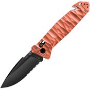 TB Outdoor 130 C.A.C. S200 Axis Lock Black Folding Knife Coral Handles