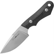 Viper 4040GG Handy Stonewash Fixed Blade Knife Black Micarta Handles