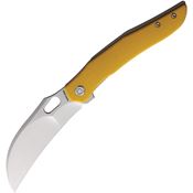 Vosteed A1102 Griffin Linerlock Knife with Yellow Handles