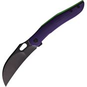 Vosteed A1103 Griffin Linerlock Knife with Purple Handles