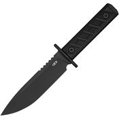 Zero Tolerance 0006BLK Fixed Blade Stonewash Fixed Blade Knife G10 Carbon Fiber Handles