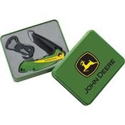 Case XX 15792 John Deere TecX Set Black Knife Green & Yellow Handles