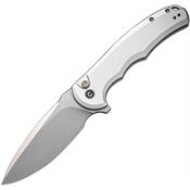 Civivi 18026E2 Mini Praxis Button Lock Knife Silver Handles