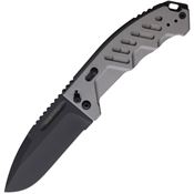 Extrema Ratio 0176BLKGRY RAO C Crossbar Lock Black Folding Knife Gray Handles