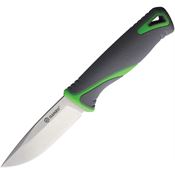 Ganzo 807GY Blade Satin Fixed Blade Knife Green and Gray Handles