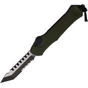 Heretic 00611BGRN Auto Hydra DLC OTF Two-tone Folding Knife Green Handles