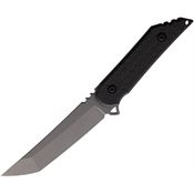 Heretic 003S Kwaiback Stonewash Fixed Blade Knife Twill Carbon Handles