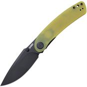 Kubey 344F Momentum Linerlock Knife with Yellow Handles