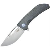 Kubey 368F Hyperion Framelock Knife Flame Titanium Handles