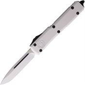 Microtech 1211STD Auto Ultratech Single Edge OTF Knife White Handles