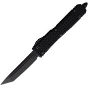 Microtech 1231UTDSH Auto Ultratech Black DLC Tanto OTF Knife Black Frag Handles