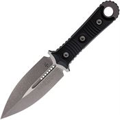 Microtech 20110AP SBD Dagger Apocalyptic Fixed Blade Knife Black Handles