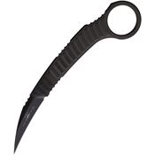 Microtech 2151DLCS Feather DLC Black Fixed Blade Knife