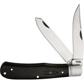 Rough Rider 2559 Black Reserve Bearhead Trapper Knife Black Handles