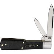 Rough Rider 2570 Black Reserve Bearhead Gunstk Knife Black Handles