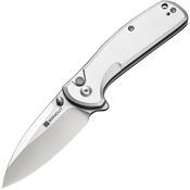SenCut 22043B2 ArcBlast Button Lock Knife Silver Handles