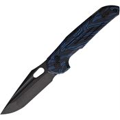 Vosteed A0306 Thunderbird Trek Lock Black Folding Knife Black/Blue Handles