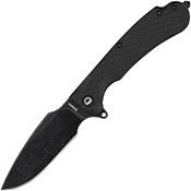 Daggerr FDFBKBW Fielder Stonewash Linerlock Knife Black FRN Handles