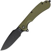 Daggerr FDFOLBW Fielder Stonewash Linerlock Knife Olive FRN Handles
